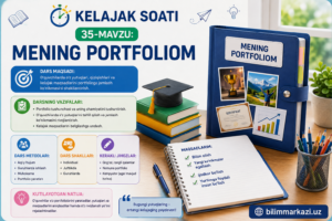 Kelajak soati 35-mavzu Mening portfoliom dars ishlanmasi