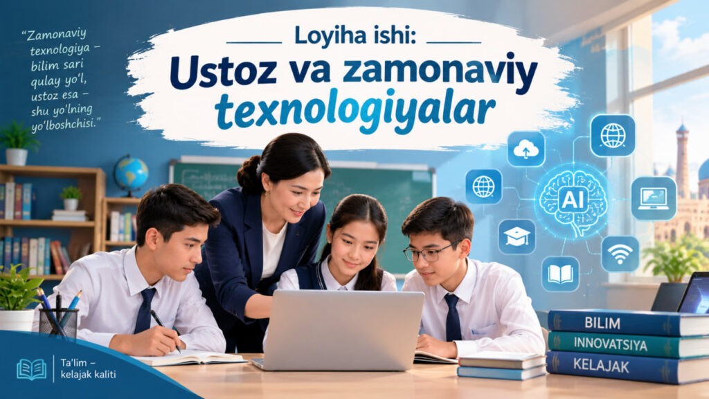 Loyiha ishi: “Ustoz va zamonaviy texnologiyalar”
