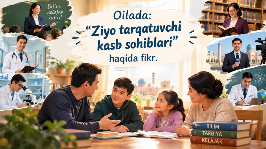 Oilada: Ziyo tarqatuvchi kasb sohiblari