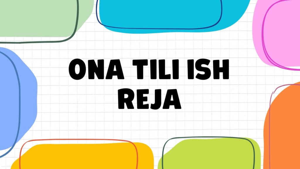 Ona tili fanidan yillik ish rejalar 2026-2027